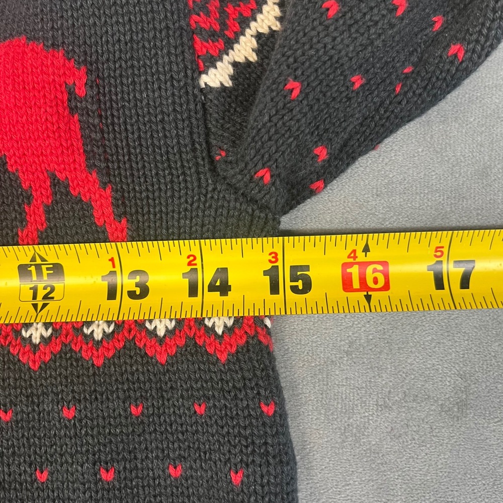 Polo Ralph Lauren Youth‎ Unisex M (10-12) Sweater Fairlsle Holiday Winter Moose - Picture 5 of 8